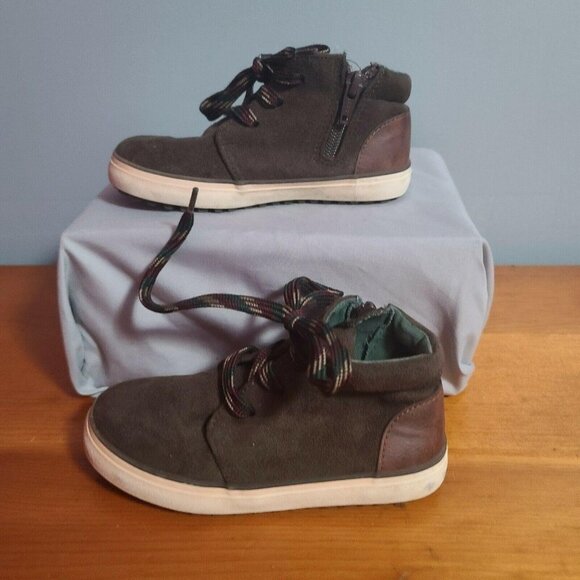 Cat & Jack Brown Boots Toodler Size 9  lace up - Picture 4 of 7